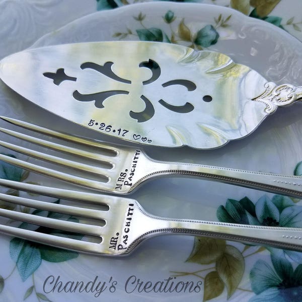 Wedding-Cake-Forks-Server-Anniversary-Props-Custom-Stamped-Fork-Bride-Groom-Gift-Accessories-Personalized-Matching-Mismatch-Set-Silver-Knife