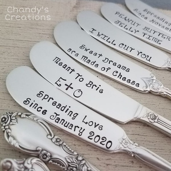 Custom-Cheese-Knife-Marker-Butter-Spreader-Server-Stamped-Engraved-Personalized-Silver-Random-Pattern-Funny-Vintage-Flatware-Gift-Props-Set