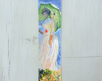 Impressionistic bookmarks Watercolor, handmade, paper bookmarks, custom bookmarks, wedding favors, gift