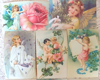 Set of 50 Postcards, Reproduction Vintage Postcards, Paper Ephemera, Altered Art, Junk Journal, Old Postcards, Vintage paper, Craft supplies