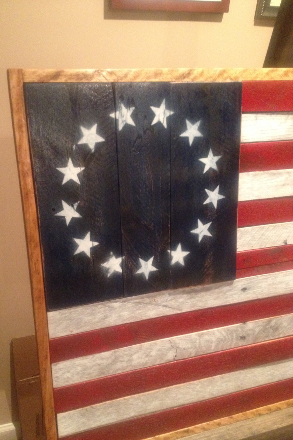 Reclaimed Wood American Flaghandmade Wood Flagusa Etsy