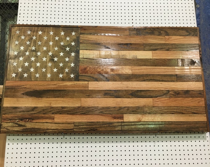 Reclaimed Wood American Flag,handmade Wood Flag,rustic Home Decor