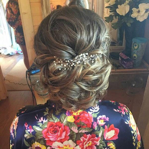 Wedding Hair Vine, Bridal Hair Accessory, Wedding Hair Accessory, Hair Jewellery, Prom Hair, 'Ella' 15cm length