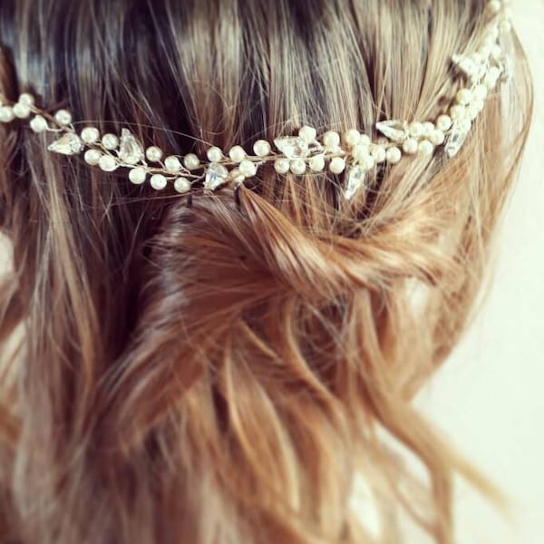 Bridal Hair Vine, Wedding Hair Accessory, Wedding Hairband, Hair Jewellery
