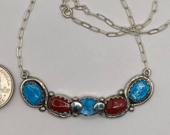 Authentic Native America Indian Jewelry Navajo Zuni Tribe Sterling