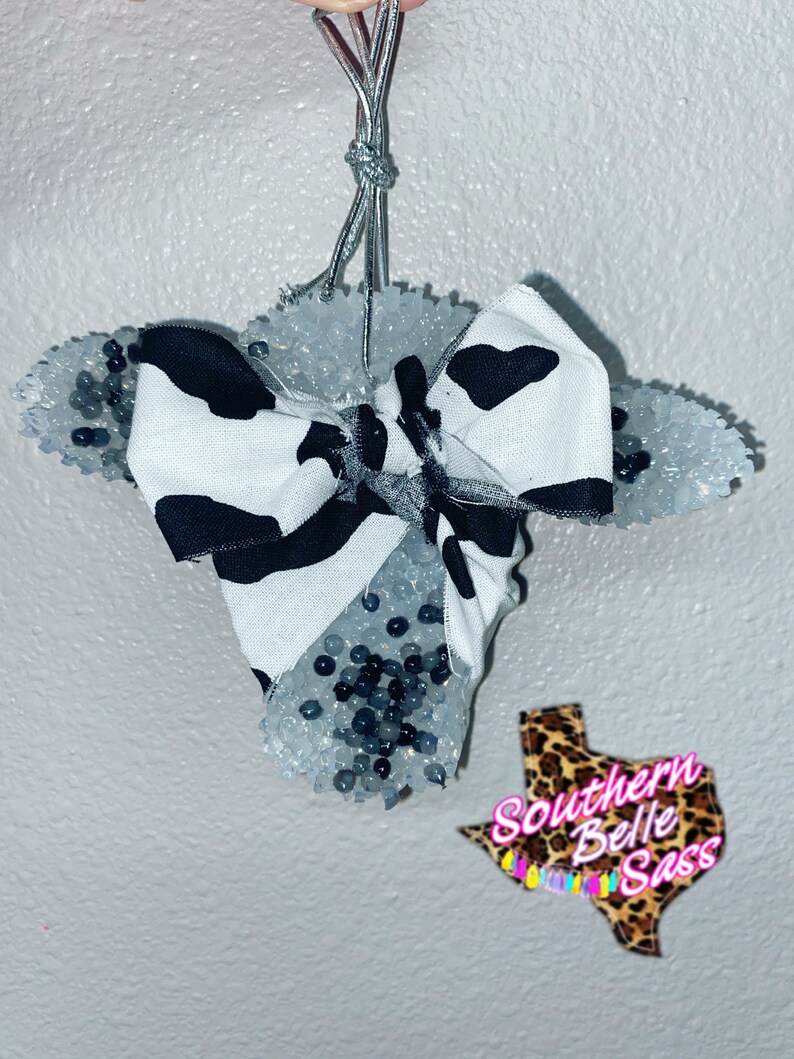 Cow Head With Cow Print Bandana_ Air Freshener Car Scents Etsy