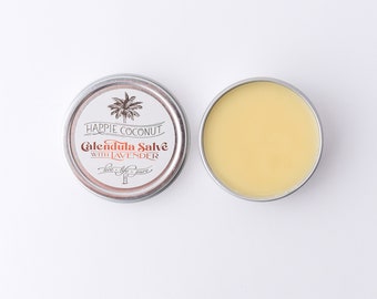 Organic Calendula Salve with Lavender - Organic Infant Care - Lavender Salve - Baby Skincare- Diaper Rash Care - Baby Balm