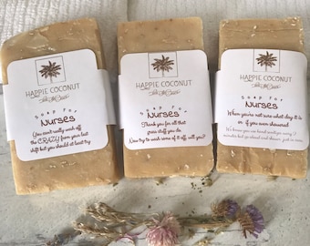 Nurses Soaps - A Variety of Fun Soaps For Nurses - Goat Milk Soap by Happie Coconut - All Natural Soap -