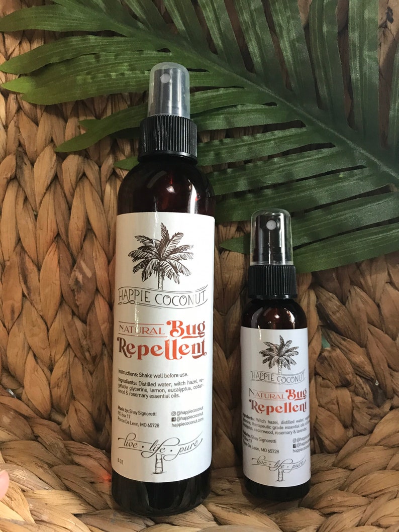 Natural Bug Repellent 8oz Organic, All-natural Mosquito spray Chemical Free Bug Spray No Se Um Repellent Bugs image 5