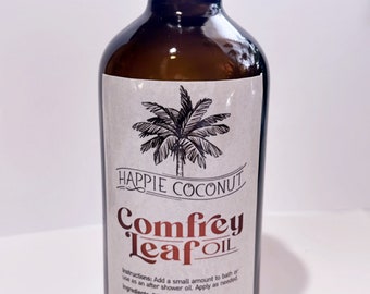 Hair Repair Oil -GLASS BOTTLE by Happie Coconut- Deep Conditioner - Scalp Treatment - Split Ends - Hair Growth- Moringa - Castor Oil