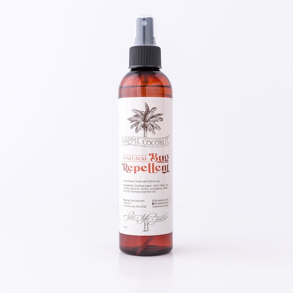 Natural Bug Repellent - 8oz - Organic, All-natural Mosquito spray - Chemical Free Bug Spray - No Se Um Repellent  - Bugs