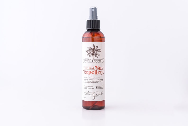 Natural Bug Repellent 8oz Organic, All-natural Mosquito spray Chemical Free Bug Spray No Se Um Repellent Bugs image 1