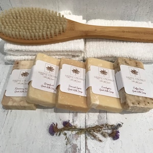 Happie Coconut Goat Milk Soap - All Natural Handmade Soap Package