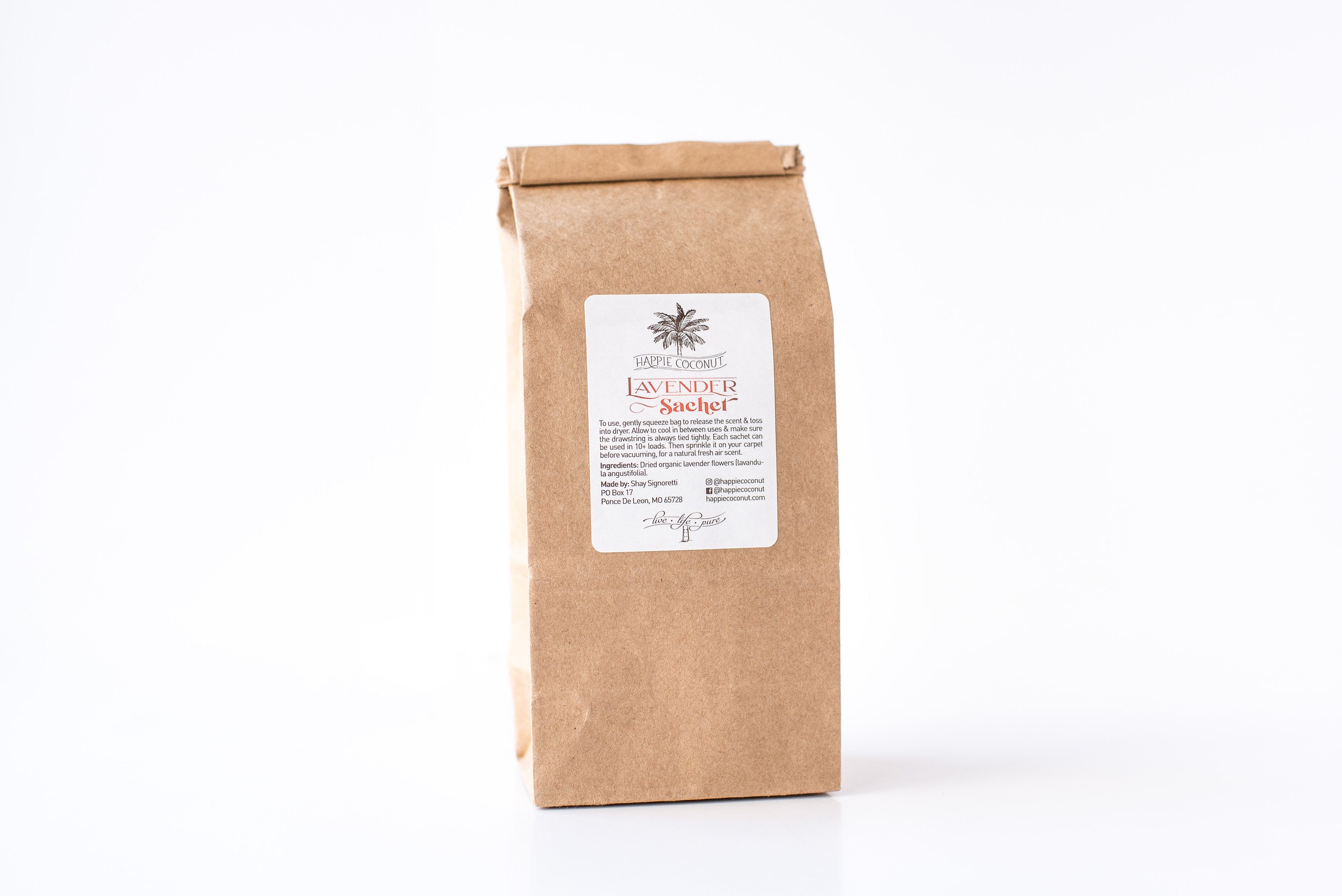 Organic Lavender Dryer Sachets - Reusable Laundry Bags - 3 Pack
