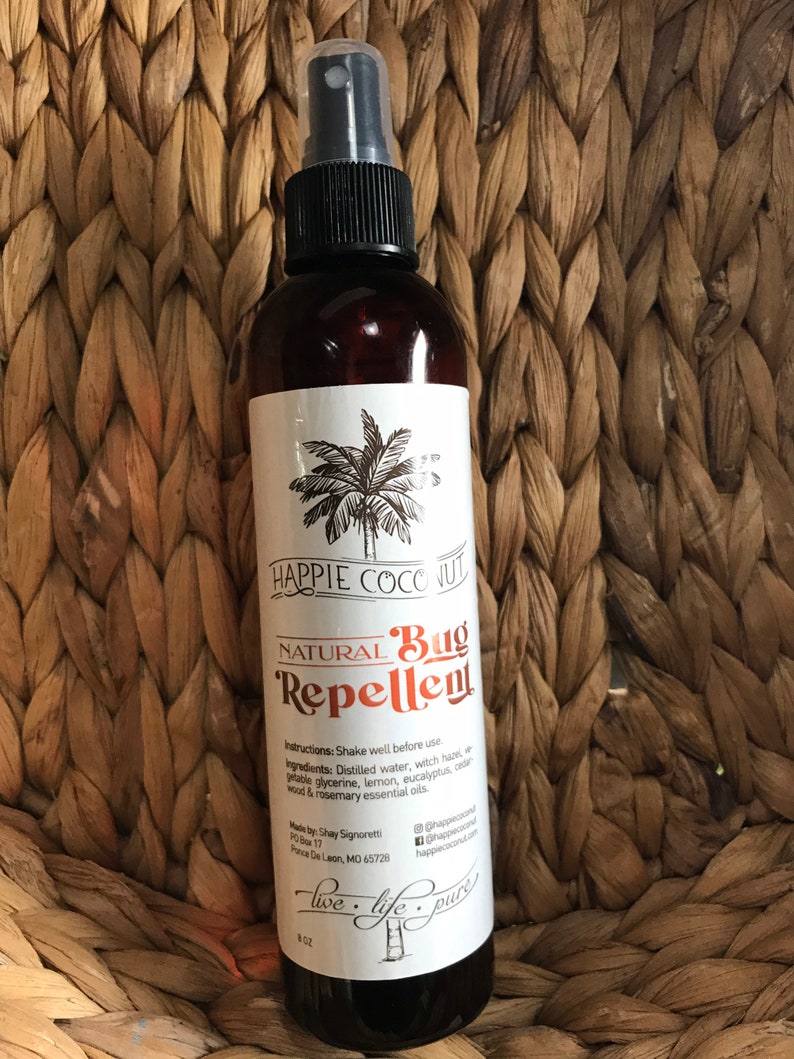 Natural Bug Repellent 8oz Organic, All-natural Mosquito spray Chemical Free Bug Spray No Se Um Repellent Bugs image 4