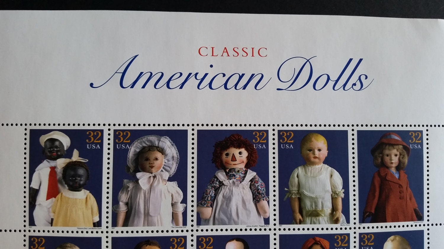 Dollsclassic American Dollsus Postage Stampsunused Mint Conditionscott