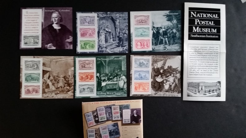 Voyages of Columbus*US Postage Stamps*Unused Mint Condition*Scott #2624-29*6 Souvenir Sheets*Historical Collectible Memorabilia