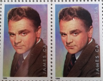 James Cagney*Legends of Hollywood*Comedian*US Postage Stamps*Unused Mint Condition*Scott #3329*2 Plate Blocks*Famous Collectible Memorabilia