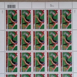 Summer SportsRunning RaceUS Postage StampsUnused Mint ConditionScott 3397Pane of 20Sports Collectible Memorabilia image 3