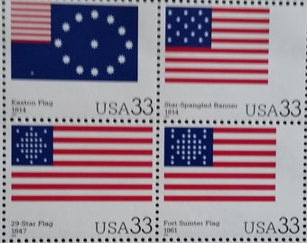 Stars & Stripes*American Flags*US Postage Stamps*Unused Mint Condition*Scott #3403*Pane of 20*United State Patriotic Memorabilia Collectible