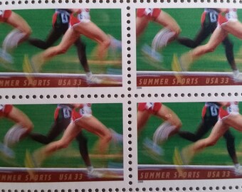 Summer Sports*Running Race*US Postage Stamps*Unused Mint Condition*Scott #3397*Pane of 20*Sports Collectible Memorabilia