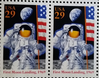 Moon Landing 25th Anniversary*Space*US Postage Stamps*Unused Mint Condition*Scott #2841*Space Exploration Collectible Memorabilia