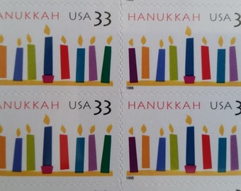 Hanukkah*Festival of Lights*Feast of Dedication*US Postage Stamps*Unused Mint Condition*Scott #3352*Pane of 20*Jewish Historical Memorabilia
