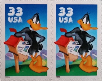 Daffy Duck*Bugs Bunny*Looney Tunes*US Postage Stamps*Unused Mint Condition*Scott #3306*Pane of 10*Cartoon Animation Collectible Memorabilia