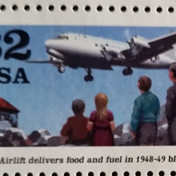 Berlin Airlift*Airplanes*US Postage Stamps*Unused Mint Condition*Scott #3211*Pane of 20*Historical Military Collectible Memorabilia