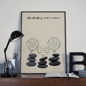 Illustrating Band Names Poster - The Rolling Stones