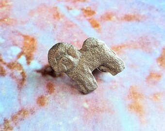 GG Harris Fine Pewter Vintage 1997 IGUANA LIZARD Lapel Pin Pinback