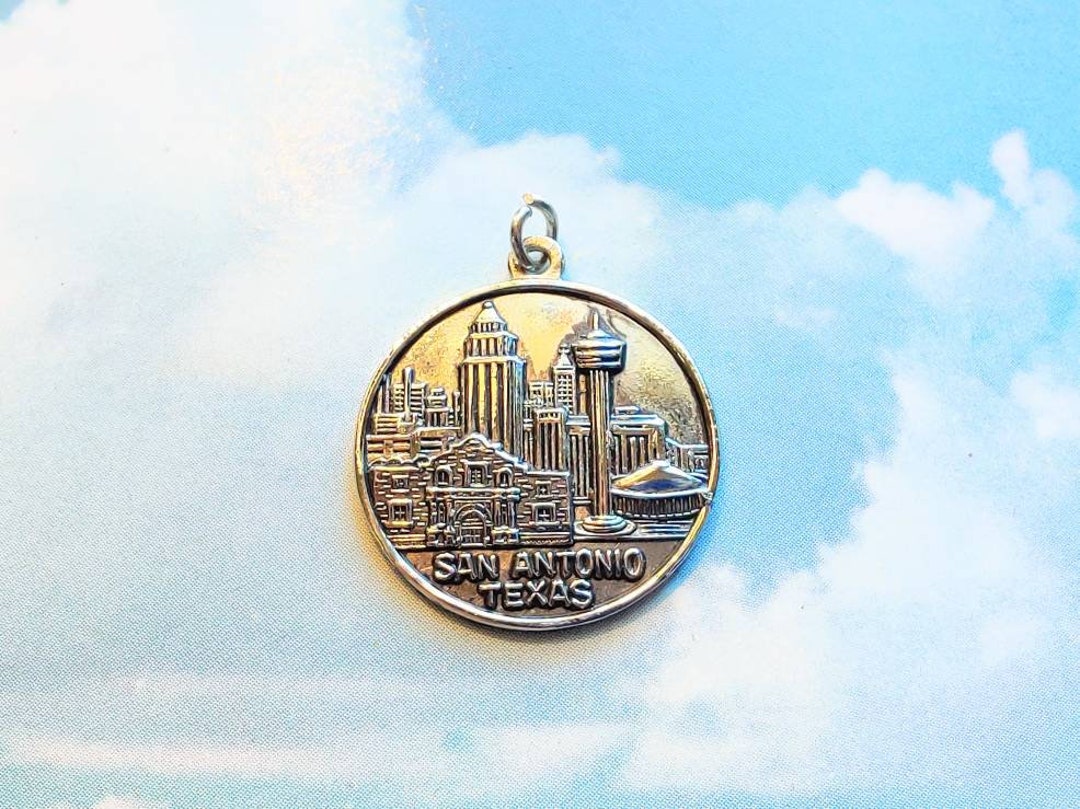 Vintage 925 Sterling Silver San Antonio, Texas City Skyline Souvenir