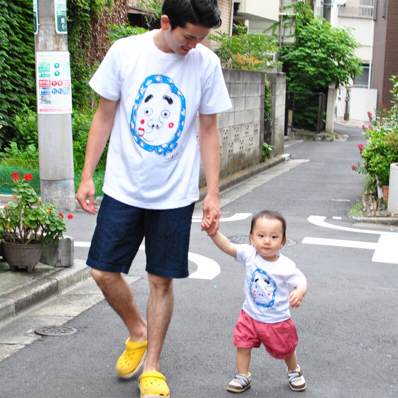 Japanese baby japan tshirt hyottoko Hyottoko Baby/'s T shirt baby tshirt kawaii top japanese gift idea, japanese baby gift