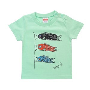 Koi Fishes-Kids Organic T-Shirt Size 74-98 Watercolor Drawing-Sustainable Baby Clothes-Gift-Birth Gift