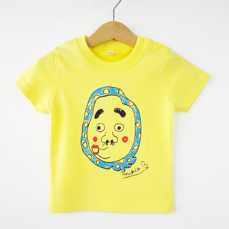 Japanese baby japan tshirt hyottoko Hyottoko Baby/'s T shirt baby tshirt kawaii top japanese gift idea, japanese baby gift