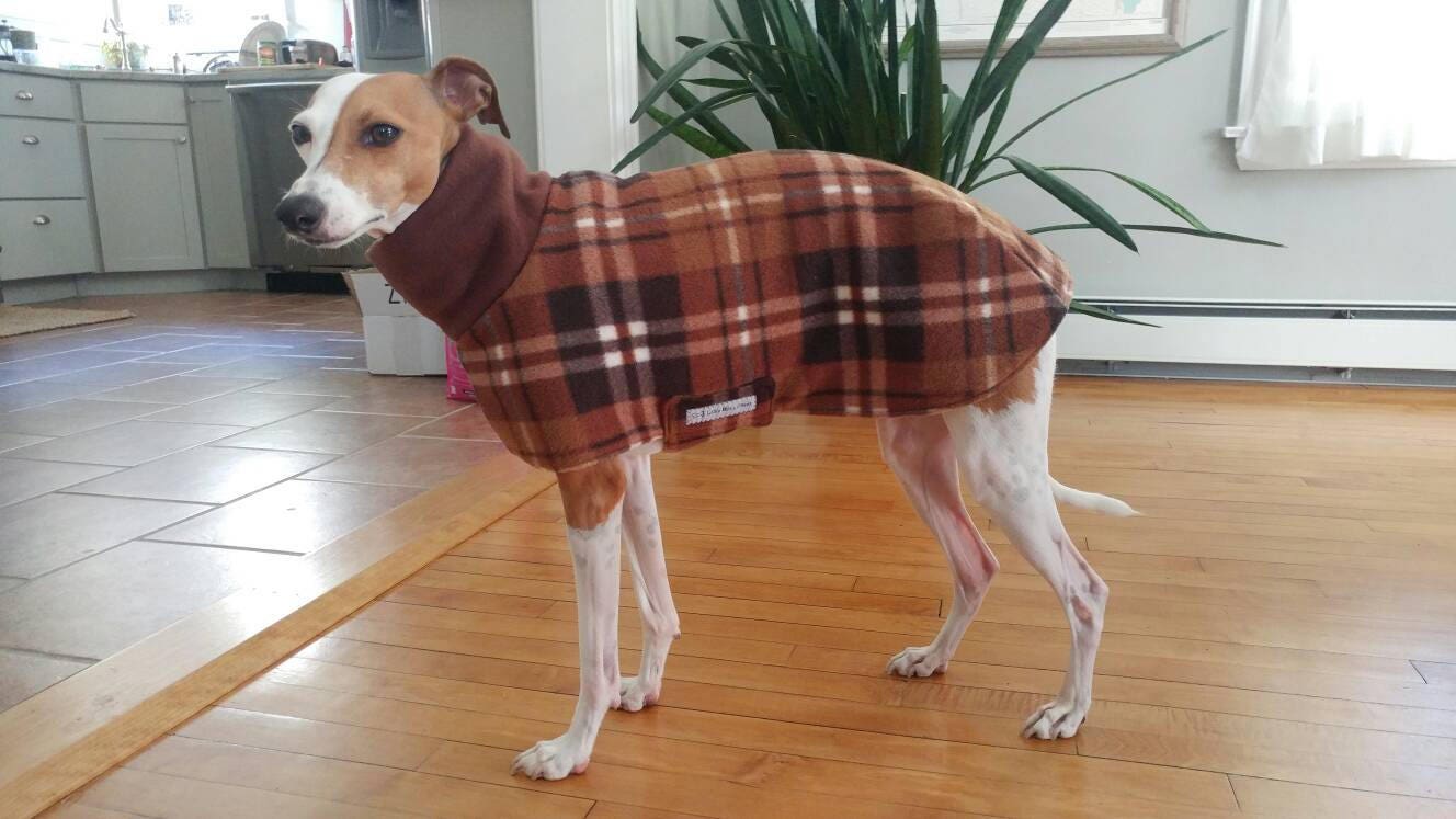 Custom Italian Greyhound Blanket Style Fleece Walking Coat. Etsy