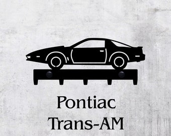 Pontiac Trans am, KITT,  Knight Rider, Key Rack, hanger, design, gift, idea, car, laser cut, metal wall decor, home decoration, gift for fan