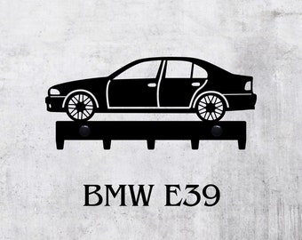 E39 sedan, Key Rack, hanger, design, gift, idea, car, laser cut, automotive, metal, steel, solid, on a wall, room, german car, sedan