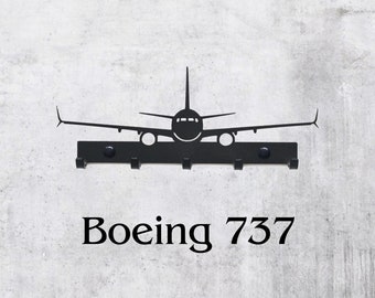 Boeing 737, Key Rack, hanger, design, gift, idea, plane, laser cut, wall decor