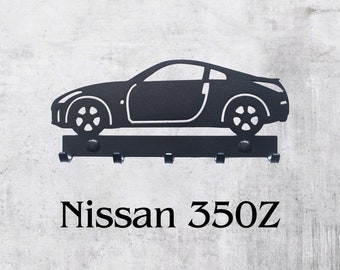 350Z, Key Rack, key hanger, design, gift, idea, car, laser cut, home decoration, automotive, Nissan, metal wall decor, japan car