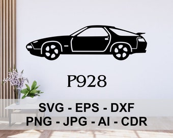 P928 German sports car, dxf, svg, ai, png, cdr, Digital Files, laser cut, cnc, plasma, cutting, printing, engraving, vector, plasma CNC