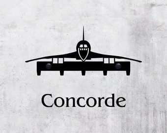 Concorde, Key Rack, key hanger, key holder, oryginal gift, plane, airplane, aircraft, metal wall decor, aviation, legendary plane