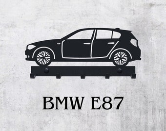 BMW e87, wieszak na klucze, pomysł na prezent, auto, samochód, dekoracja, ozdoba