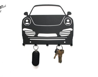 Porche 911  Car Key Holder Hanger Leash Hook Metal Home Decor Gift Idea 
