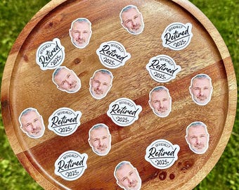 Custom Retirement Confetti Stickers: Personalized Party Decor, 120 Pack