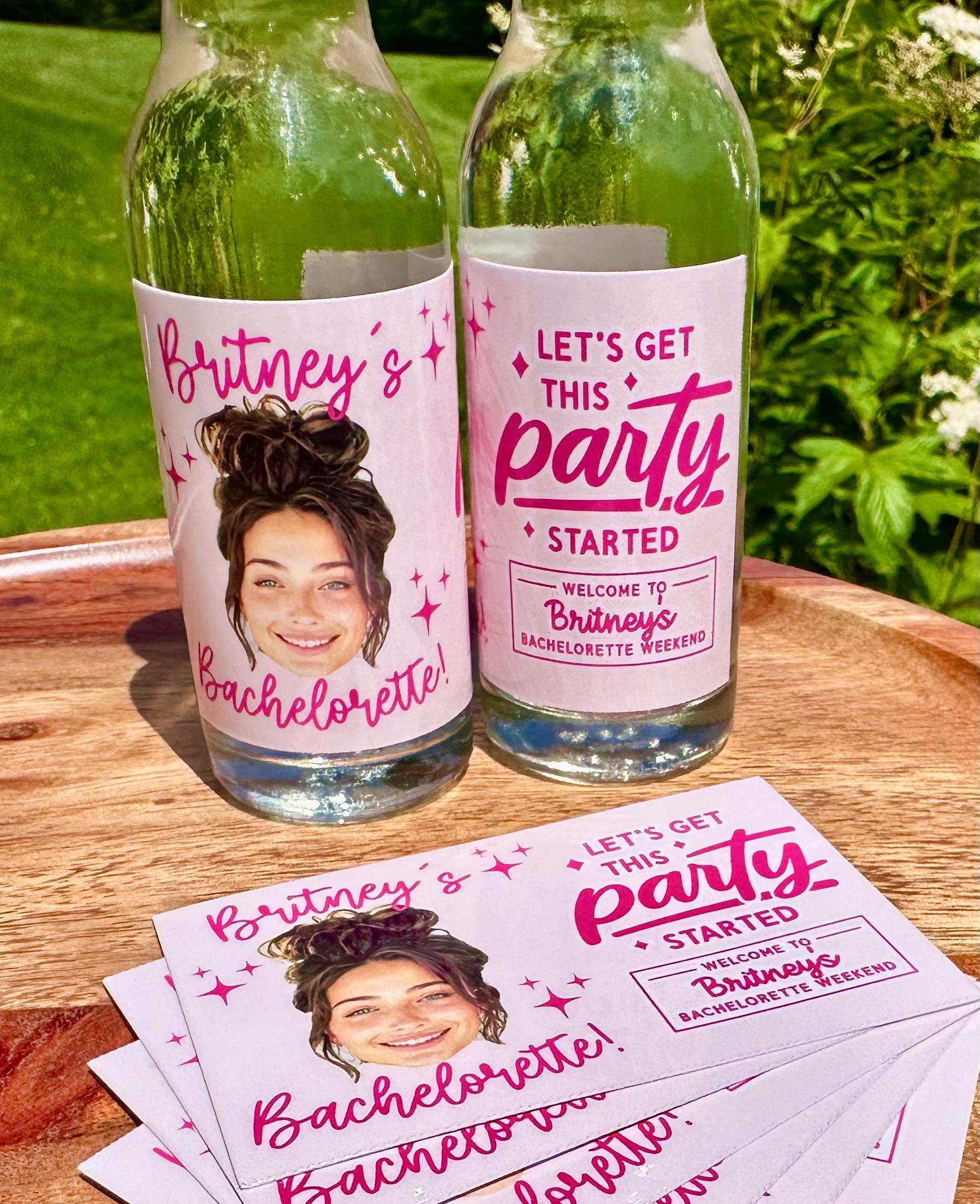 Booze Labels Custom Mini Liquor Bottle Labels – Bachelorette Party Favors - Etsy