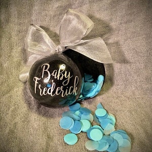 Personalized Gender Reveal Pop Apart Ornament | Gender Reveal by Mail | Custom Gender Reveal | Christmas Gender Reveal