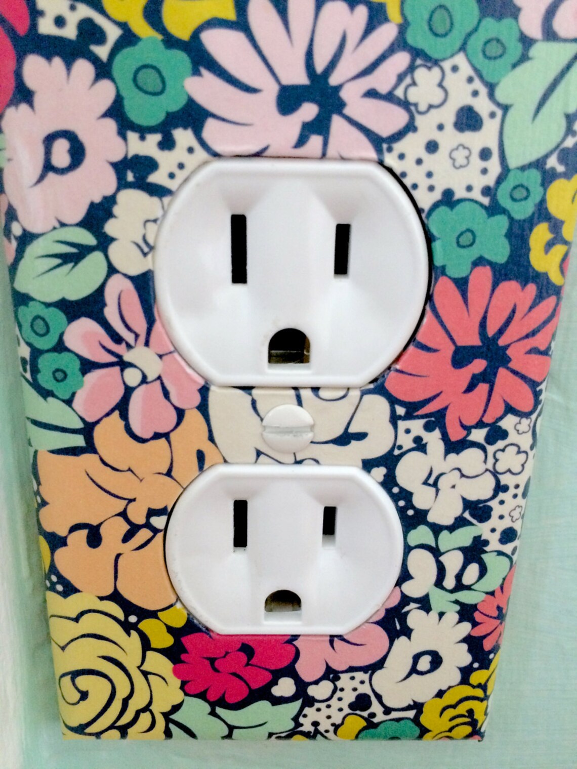Decor R Covers Floral Art Deco Outlet Cover - Custom Available - Etsy