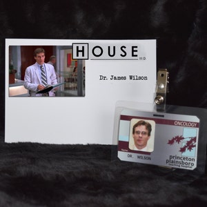 Serie TV House MD Screen Accurate Replica Collector "James Wilson" Distintivo identificativo ospedaliero Prop