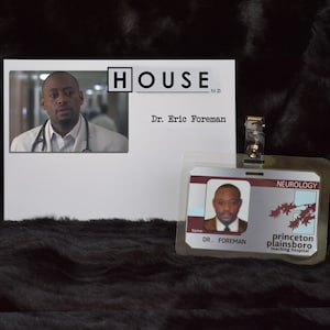 TV Show House MD Screen Accurate Replica &quot;Dr Eric Foreman&quot; Hospital ID Badge Prop
